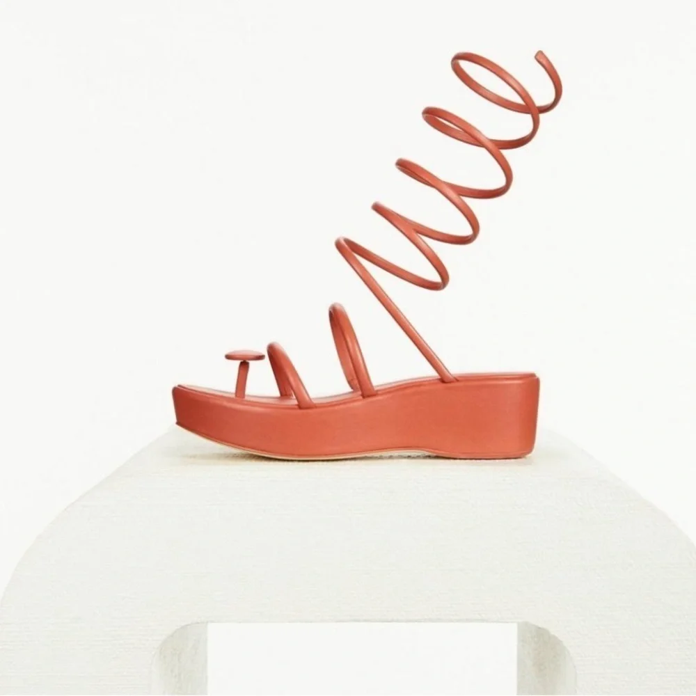 cult gaia Alba Platform Sandal in Jasper
